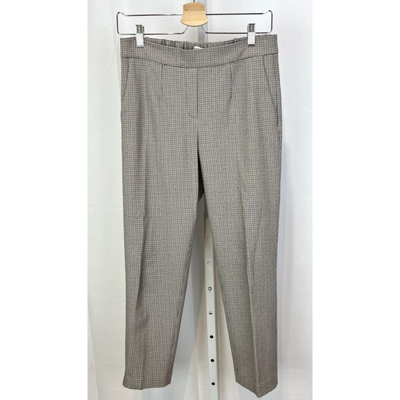 BABATON Aritzia Conan Pants Plaid Pull On Ankle Crop Multicolor Size 6 - Picture 1 of 8